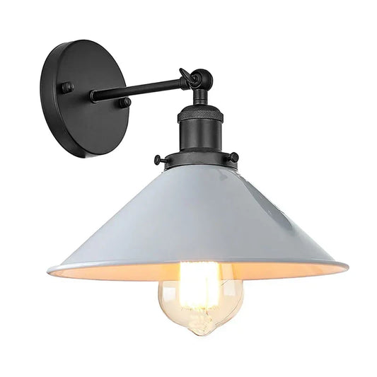 Vintage Metal Wall-Mounted Bedside Lamp