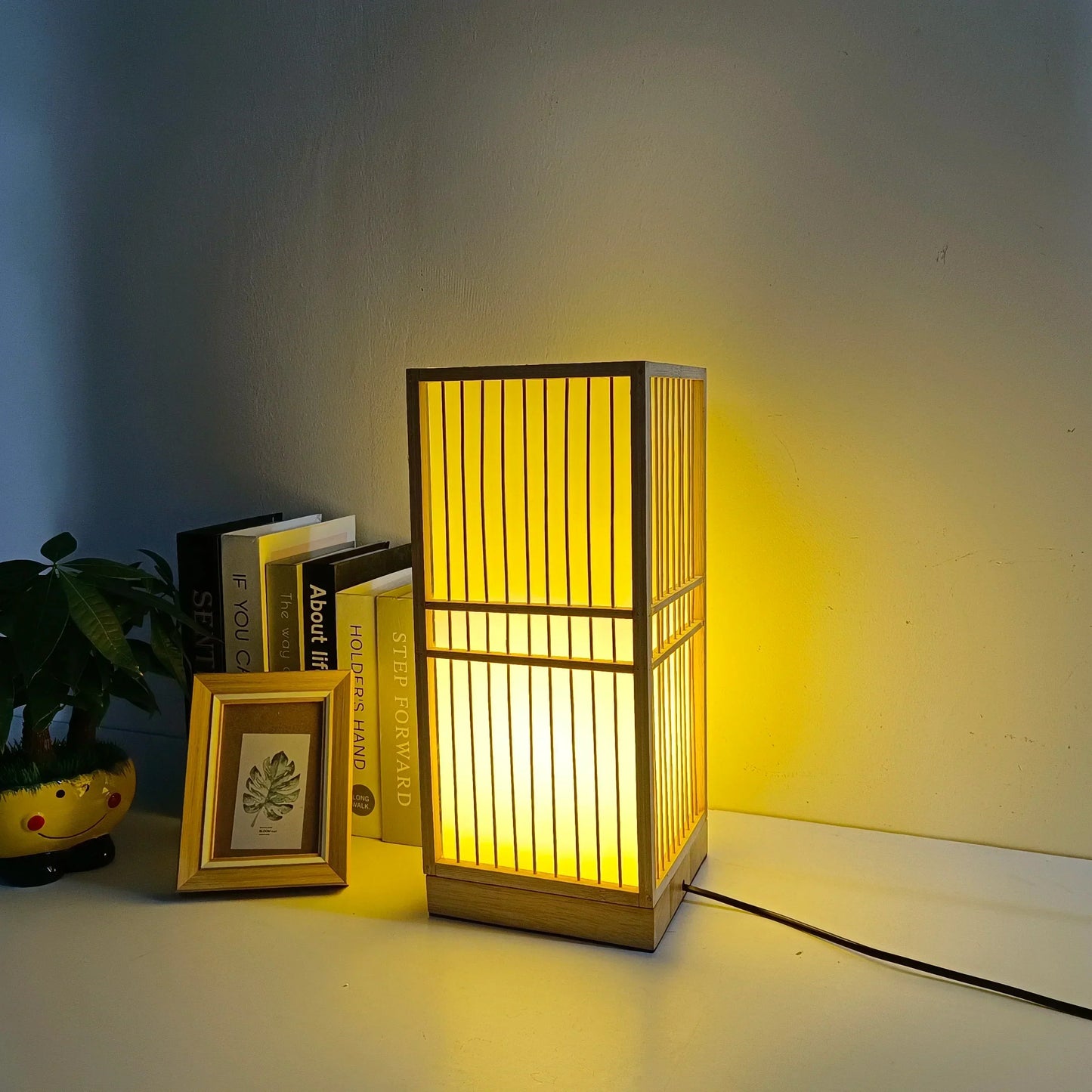 Lampe de chevet Japonaise Tatami Bambou & Bois