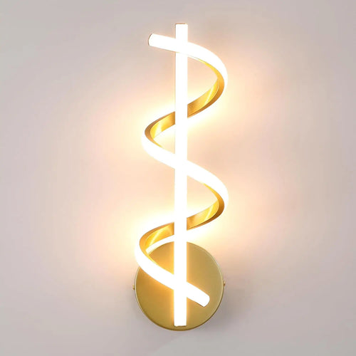 21/14/15W LED Wall Lights Modern Spiral Design Warm White Light Wall Sconce Lamp for Living Room Bedroom Hallway Stairs Indoor