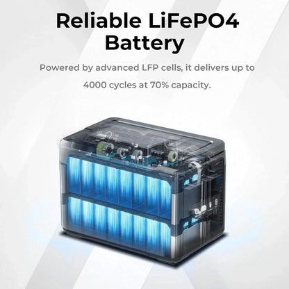 OUKITEL P1000 PLUS Tragbare Powerstation 1800W Solargenerator 1024Wh LiFePO4-Akku Notstromversorgung für Zuhause, Camping und unterwegs