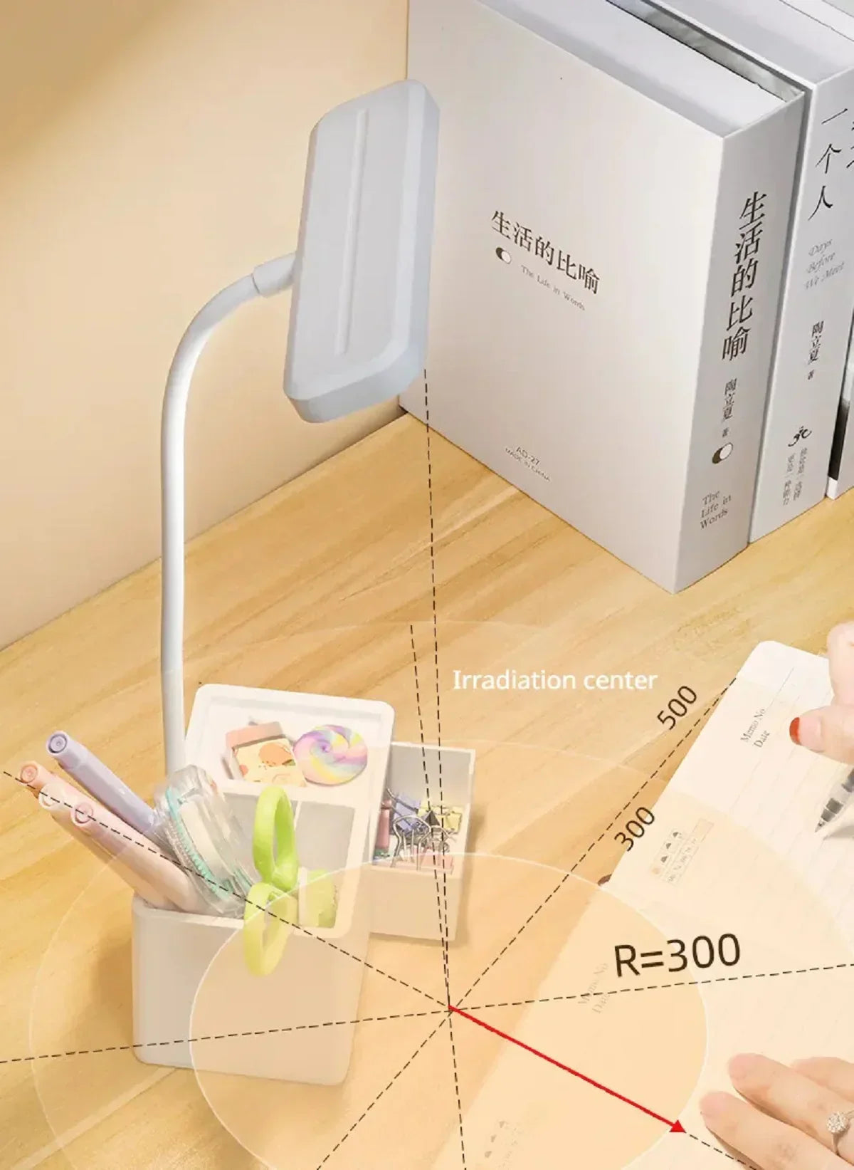 Touch LED Desk Lamp 3 Levels Dimmable Night Light USB Rechargeable Eye Protection Foldable Table Lamp Bedroom Bedside Reading