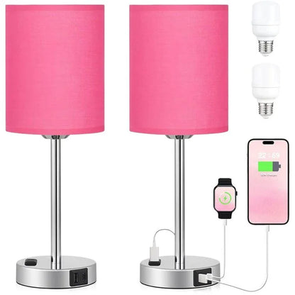Lampe de chevet chargeur stylé