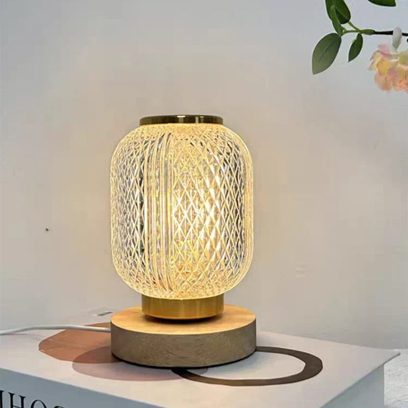 Lampe de chevet Luxe en cristal fil & Batterie