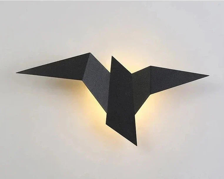 Lampe de chevet Murale Oiseaux Métal