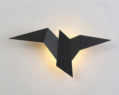 Lampe de chevet Murale Oiseaux Métal