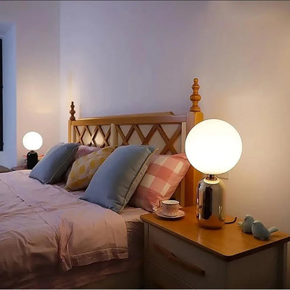 lampe de chevet Nordique en boule de verre