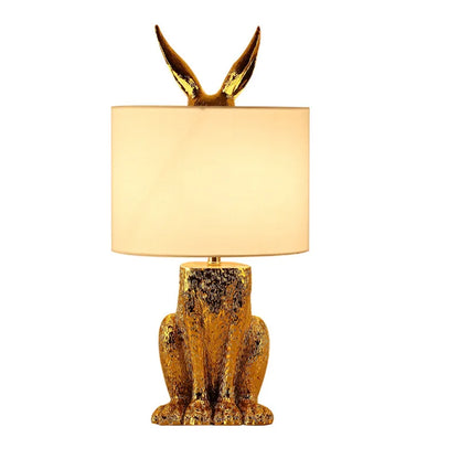 Lampe de chevet design Lapin Dorée