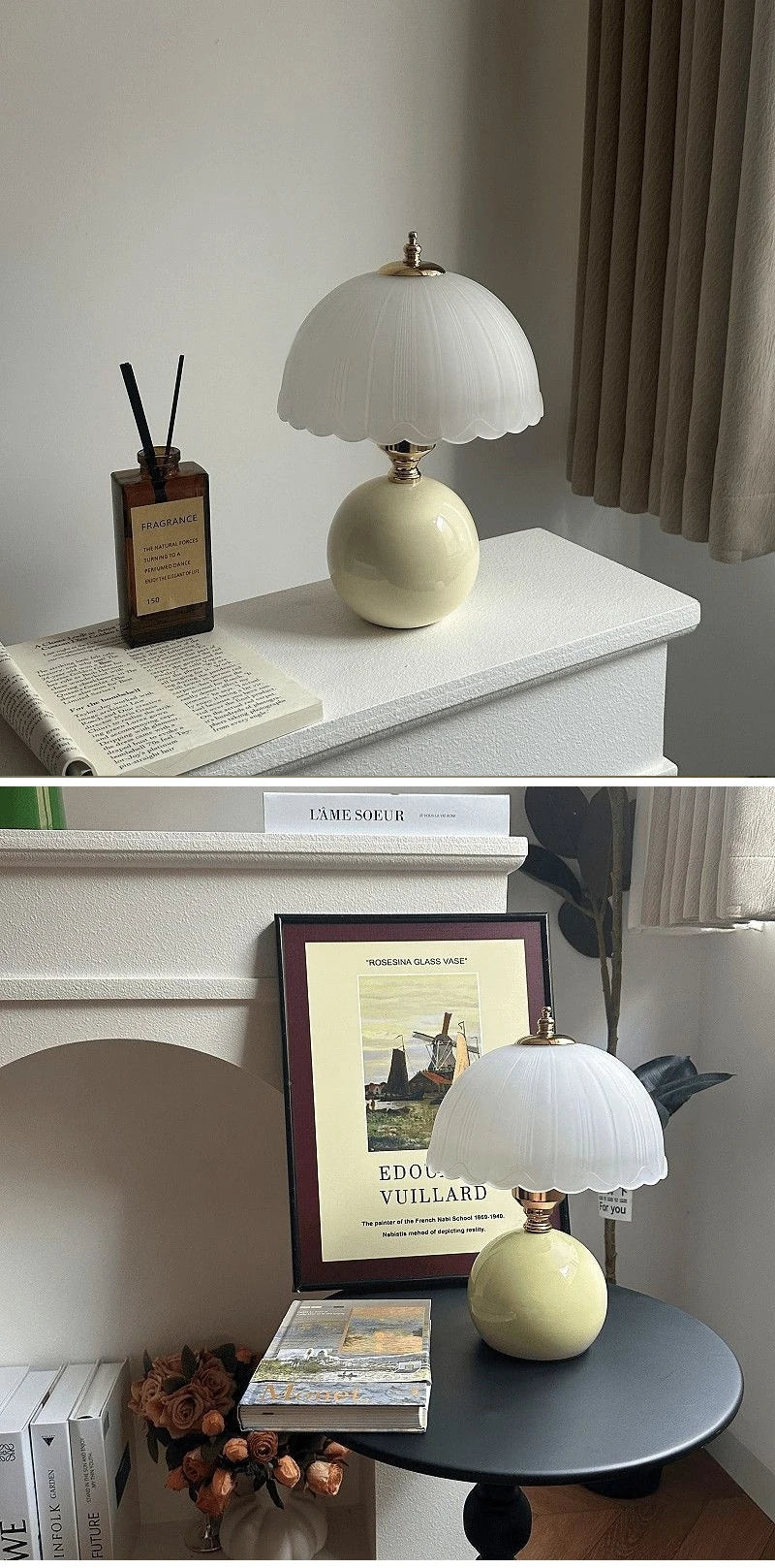Lampe de Chevet Moderne – Tissu & Fer Forgé, Style Élégant