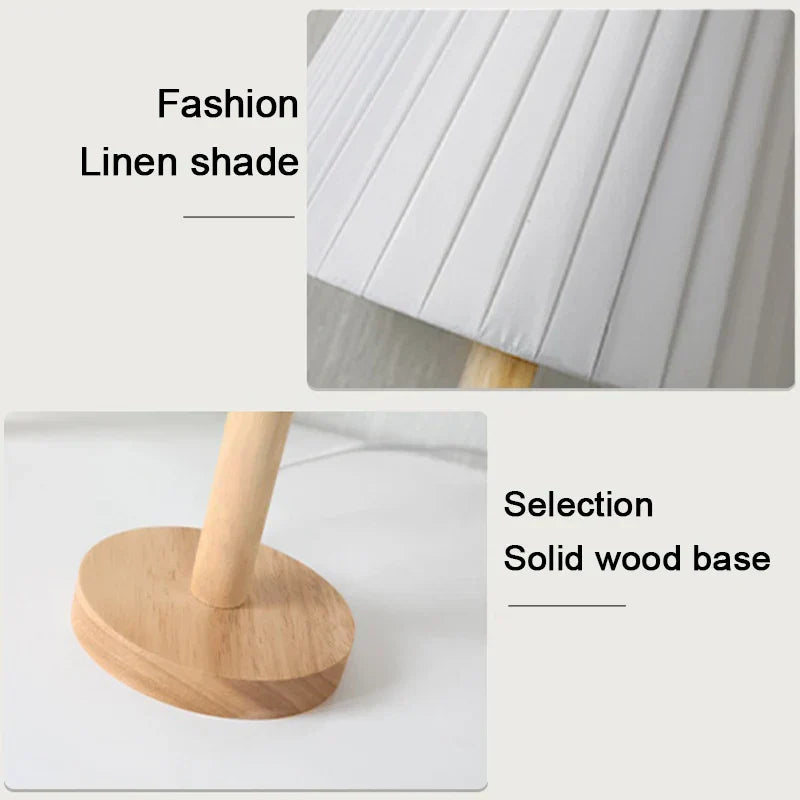 lampe de chevet en bois nordique