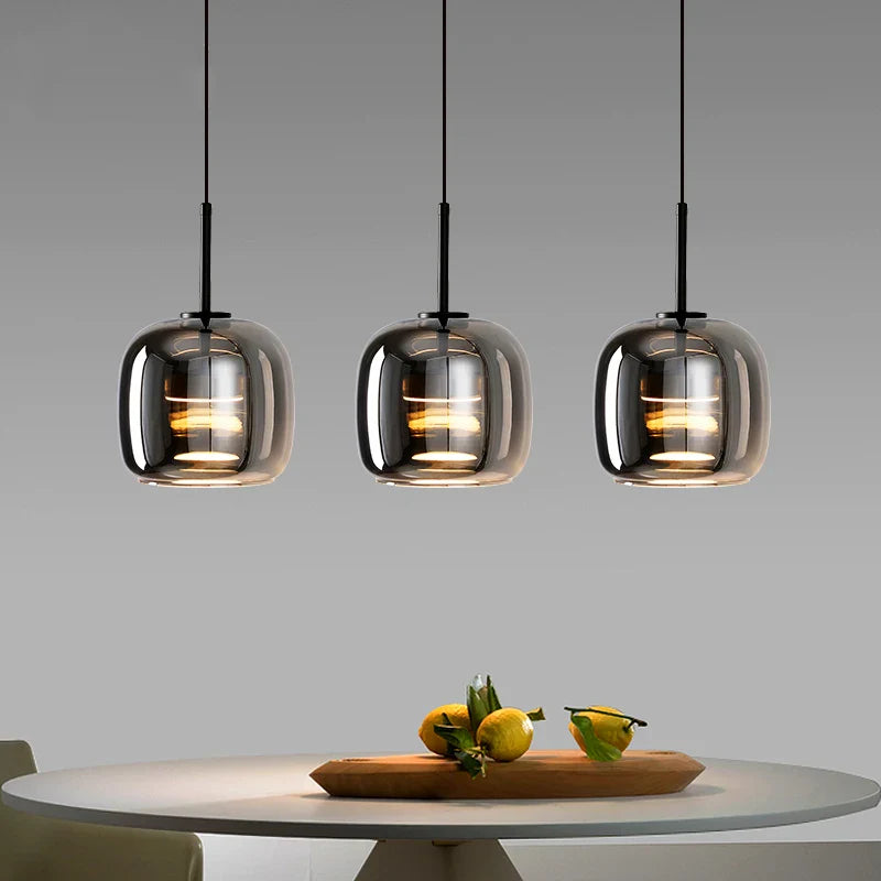 Suspension en Verre Fumé – Fumora