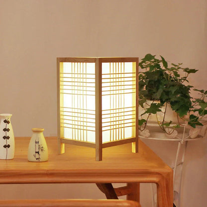 Lampe de chevet Japonaise Carré