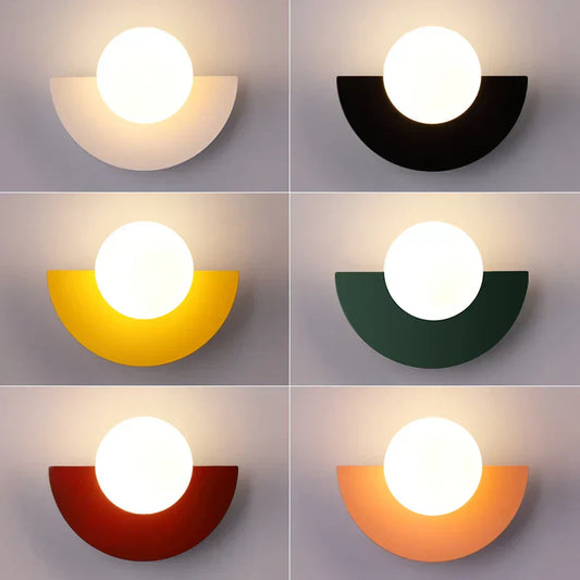 Applique murale LED style européen en verre clair