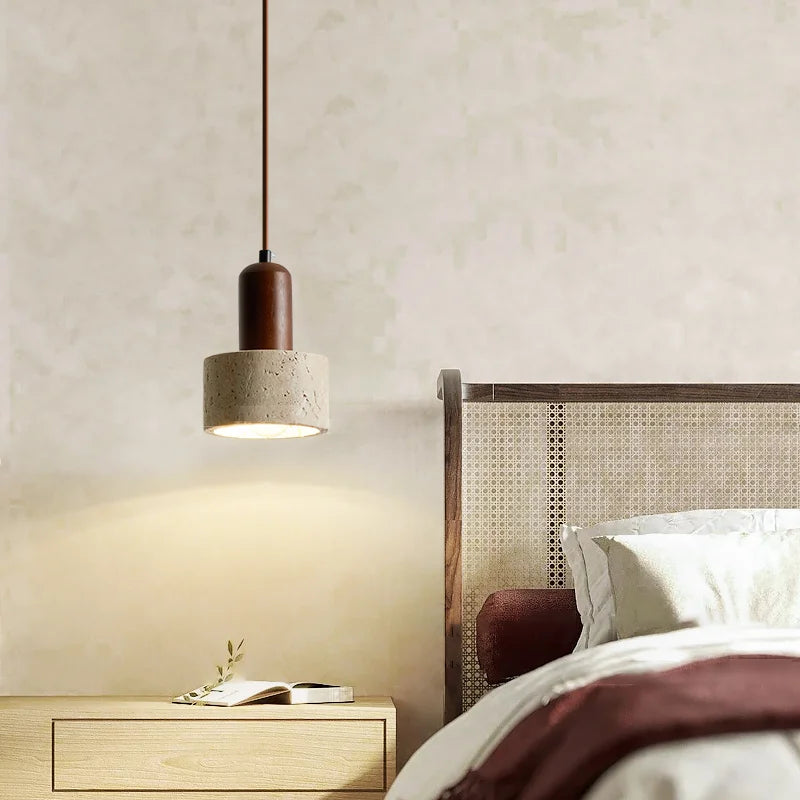 Lampe de Chevet Suspendue en Pierre Moderne