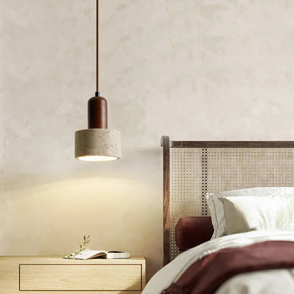 Lampe de Chevet Suspendue en Pierre Moderne