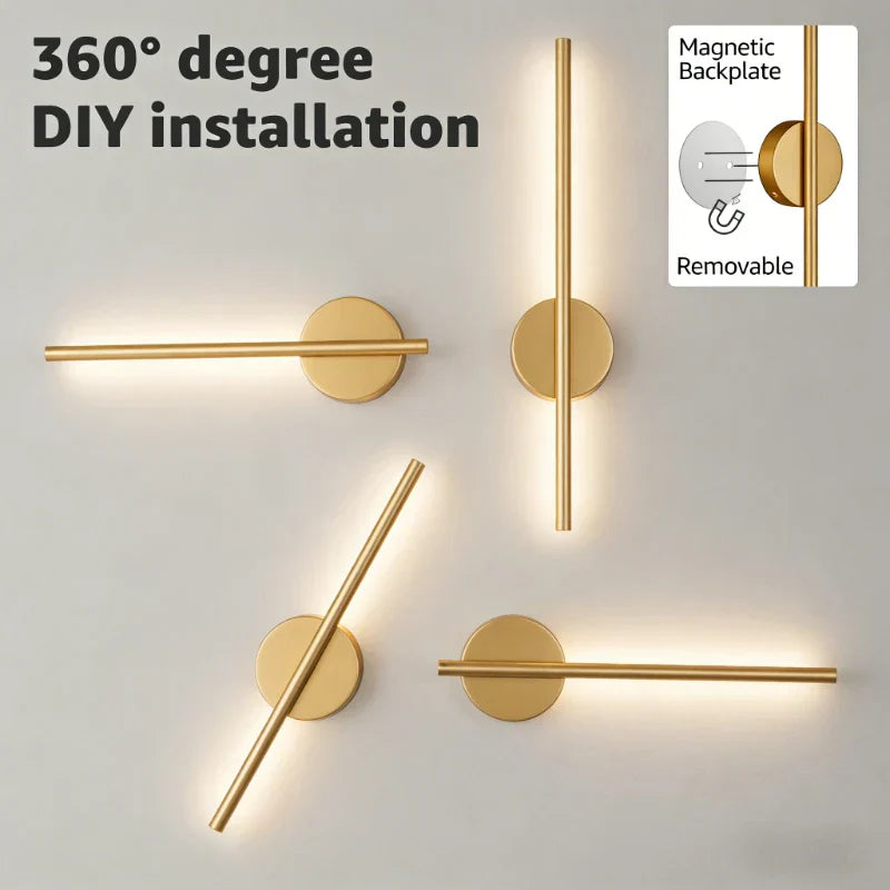 Battery Operated Wall Sconce Wireless LED Light 5v  with Remote Control USB Rechargeable Wall Lights for Bedroom Living Room