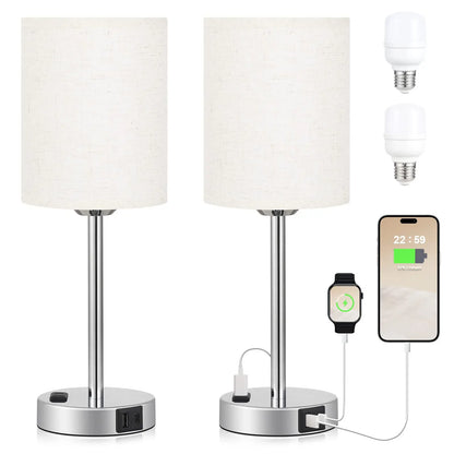 Lampe de chevet chargeur stylé