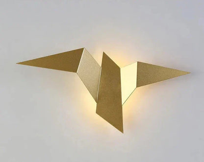 Lampe de chevet Murale Oiseaux Métal