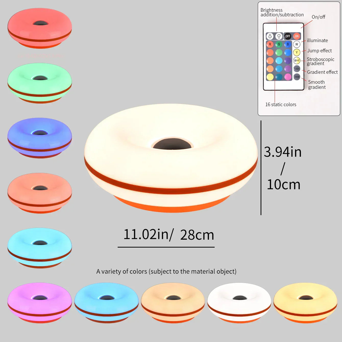 Bauhaus table lamp USB plug bedroom bedside lamp living room dining room decoration donut ambient light
