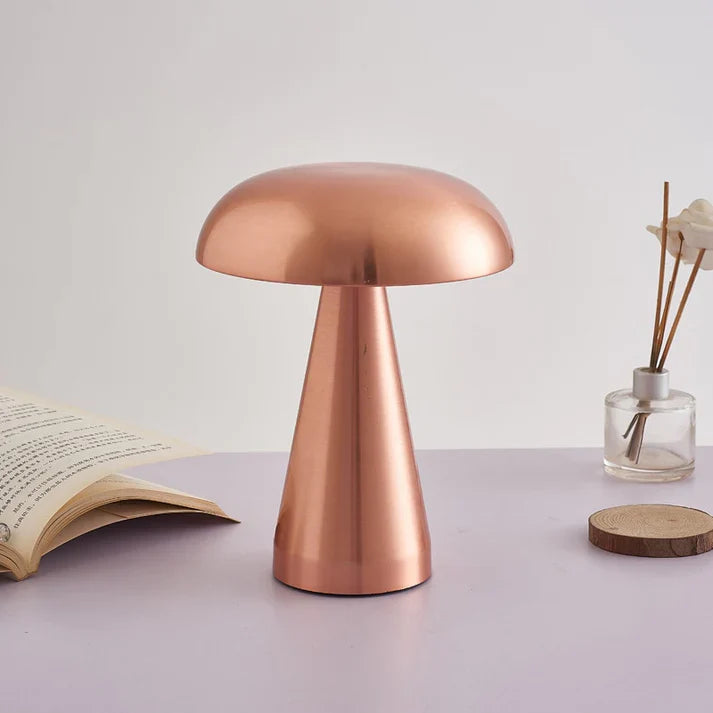 Lampe de Table Champignon Design en Métal - Fuméa