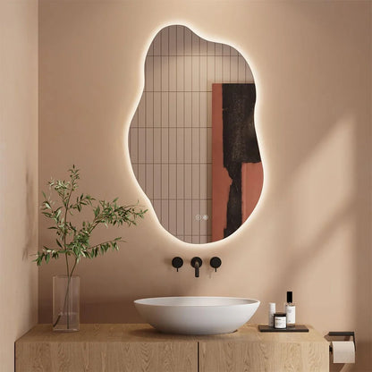 Miroir LED organique anti-buée – Nuréa
