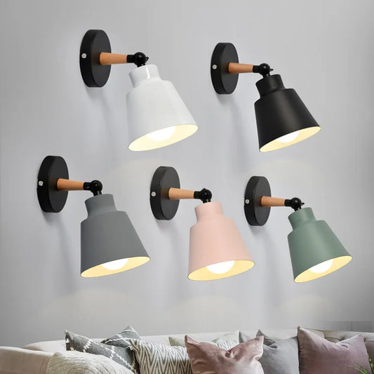 Scandinavian Metal Wall Bedside Lamp