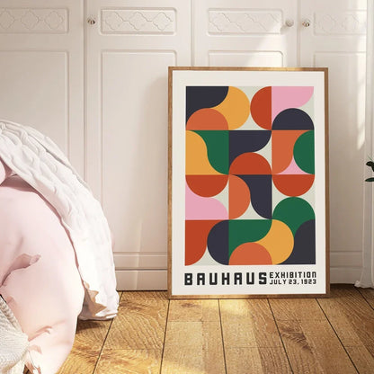 Tableau Bauhaus multicolore – vintage design