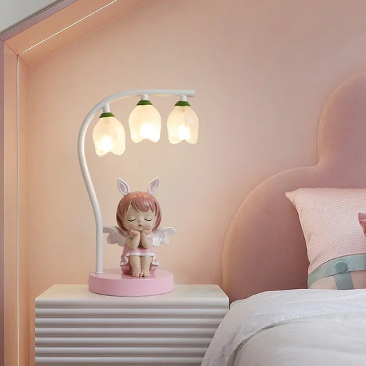 Bedside lamp Glass stone design
