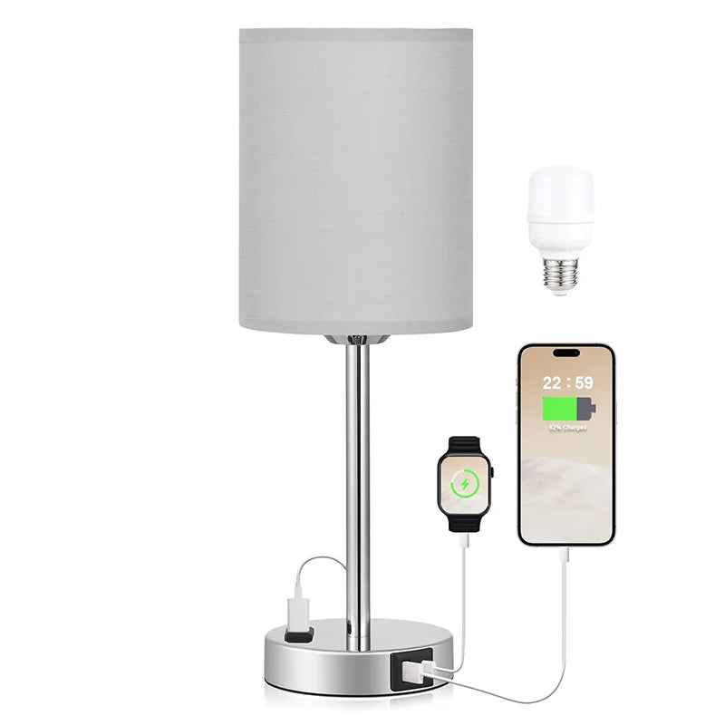 Lampe de chevet chargeur stylé