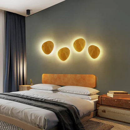 Lampe de chevet Murale Bois Circulaire