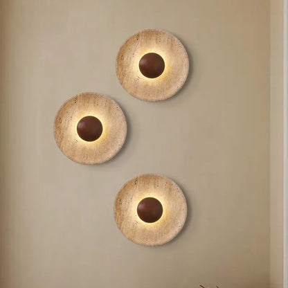 Applique Ronde en Pierre Naturelle –  Travéclipse