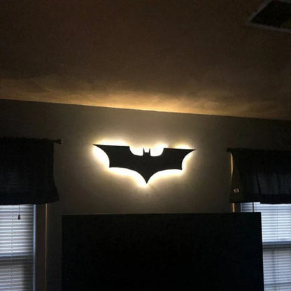 Lampe de chevet murale design Batman avec Télécomande