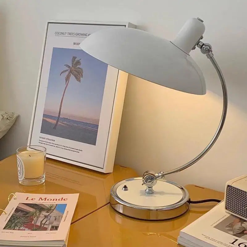 Nordic Bauhaus Adjustable Table Lamp Bedroom Study Lamps Light Luxury Desktop Eye Protection Learning Light Simple Bedside Lamp