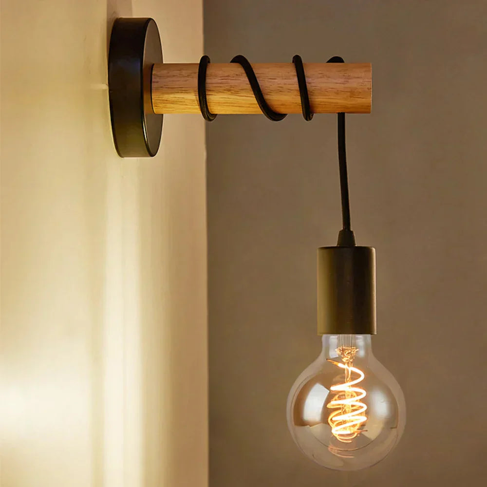 Lampe de chevet Murale Industrielle Noir