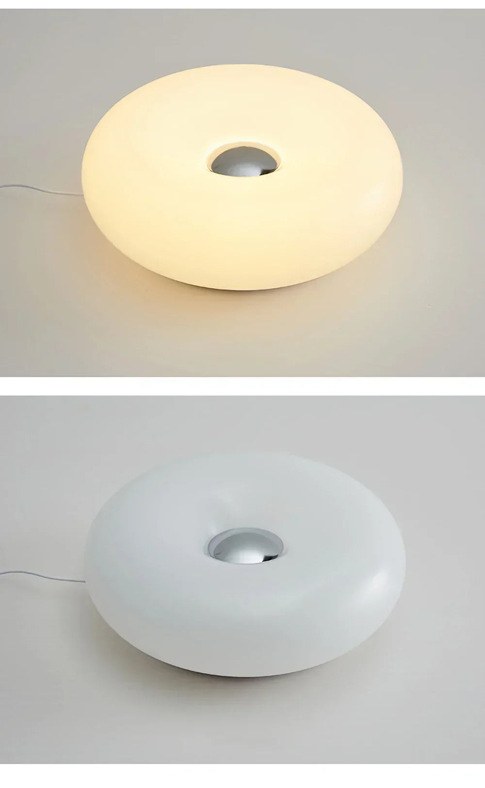 Bauhaus table lamp USB plug bedroom bedside lamp living room dining room decoration donut ambient light