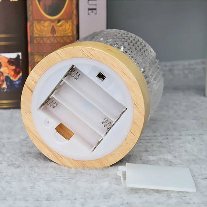 Lampe de chevet Luxe en cristal fil & Batterie