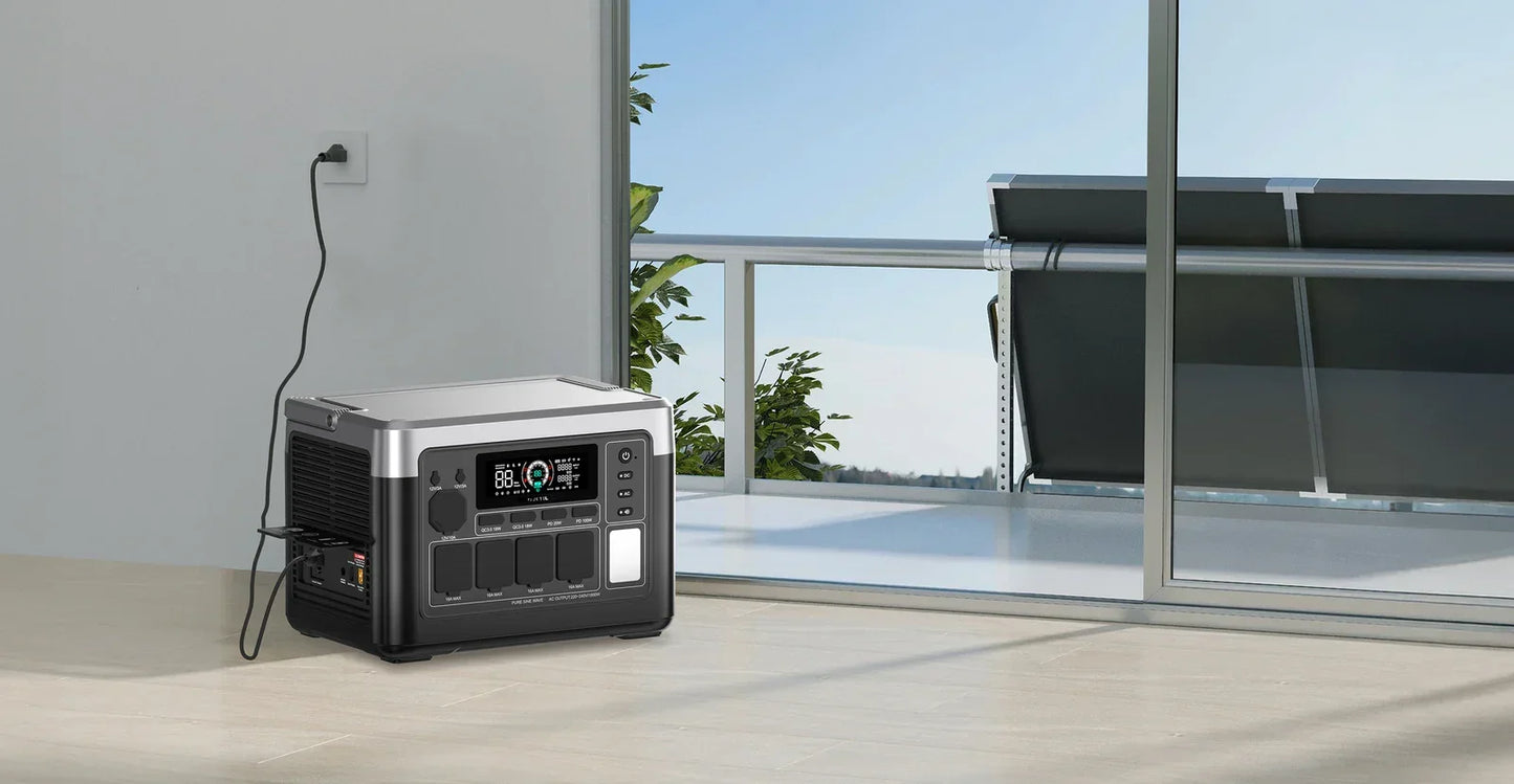 OUKITEL P1000 PLUS Tragbare Powerstation 1800W Solargenerator 1024Wh LiFePO4-Akku Notstromversorgung für Zuhause, Camping und unterwegs