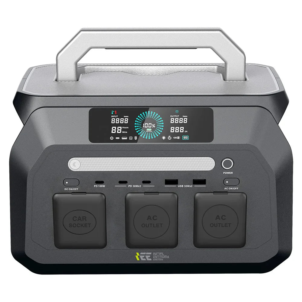 IEETek P800 – tragbare Powerstation 800W, reiner Sinus, LiFePO4 Akku 512Wh