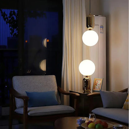 lampe de chevet Nordique en boule de verre