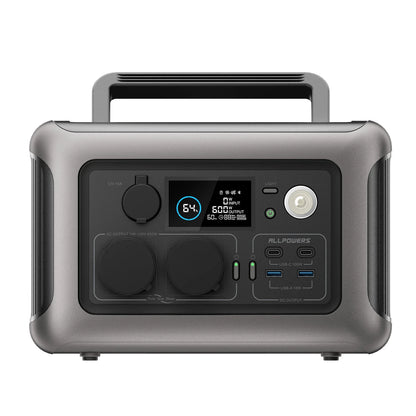 ALLPOWERS R600 – tragbare Powerstation 299Wh LiFePO4, 600W AC-Ausgang