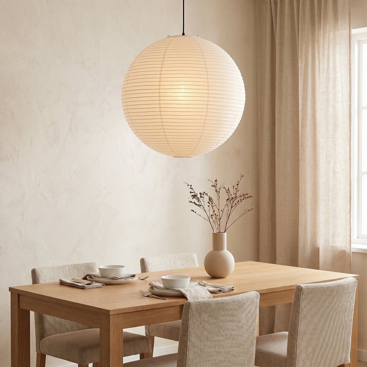 Suspension Sphère Japonaise Akari en Papier – Sérora