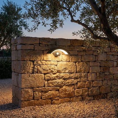 Black Outdoor LED Wall Light with Motion Sensor - Smart Security Sconce