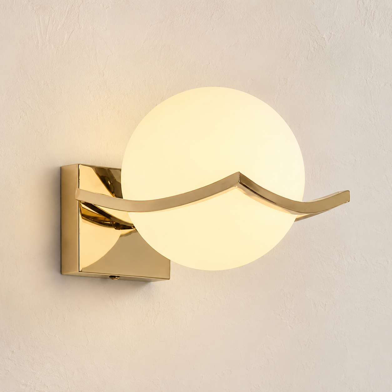 Chrome Ball Wall Sconce - Modern Globe Wall Light
