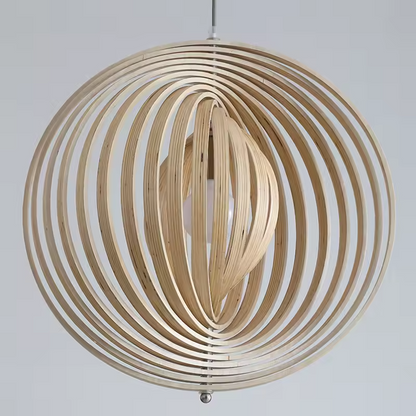 Suspension en bois lamellé ajouré – Orbélia