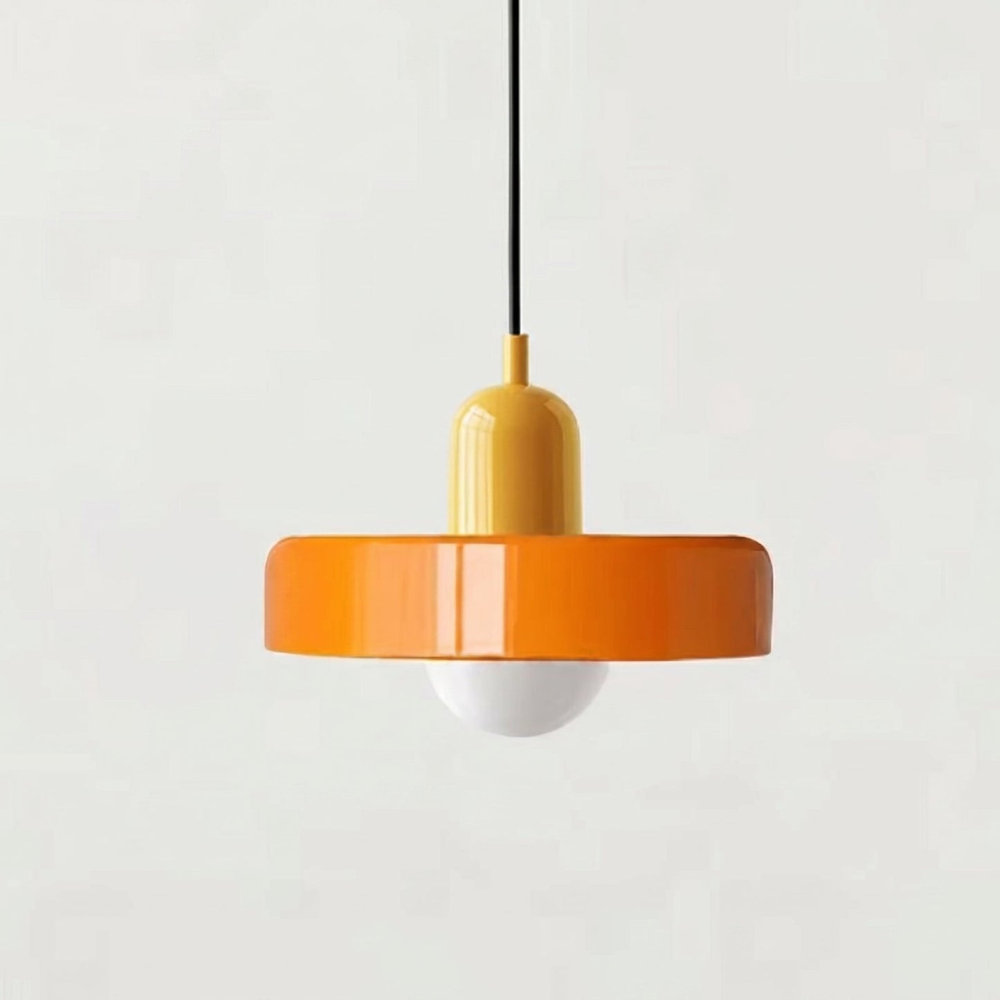 Bauhaus Glass Pendant Light - Colorful Retro Hanging Lamp