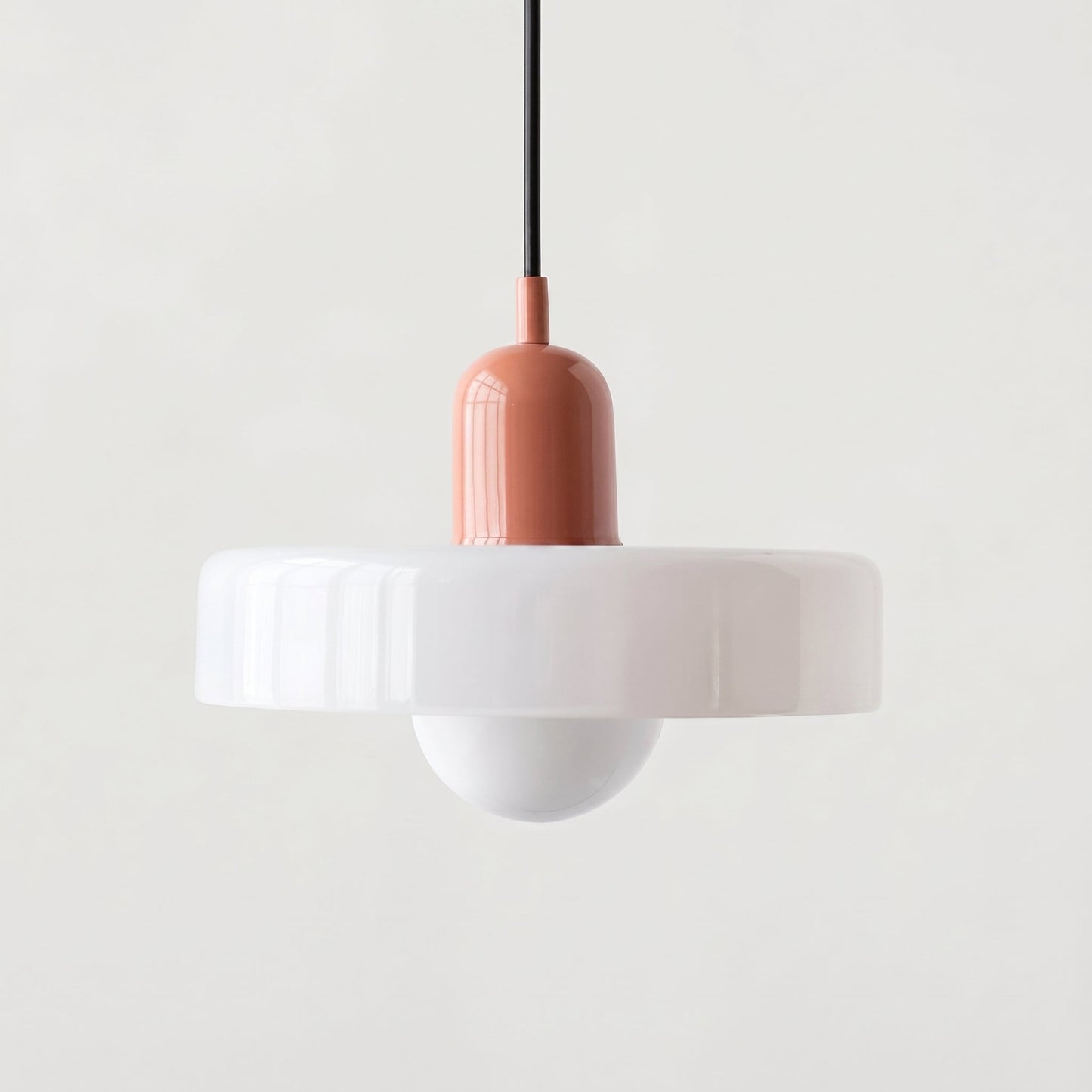 Bauhaus Glass Pendant Light - Colorful Retro Hanging Lamp