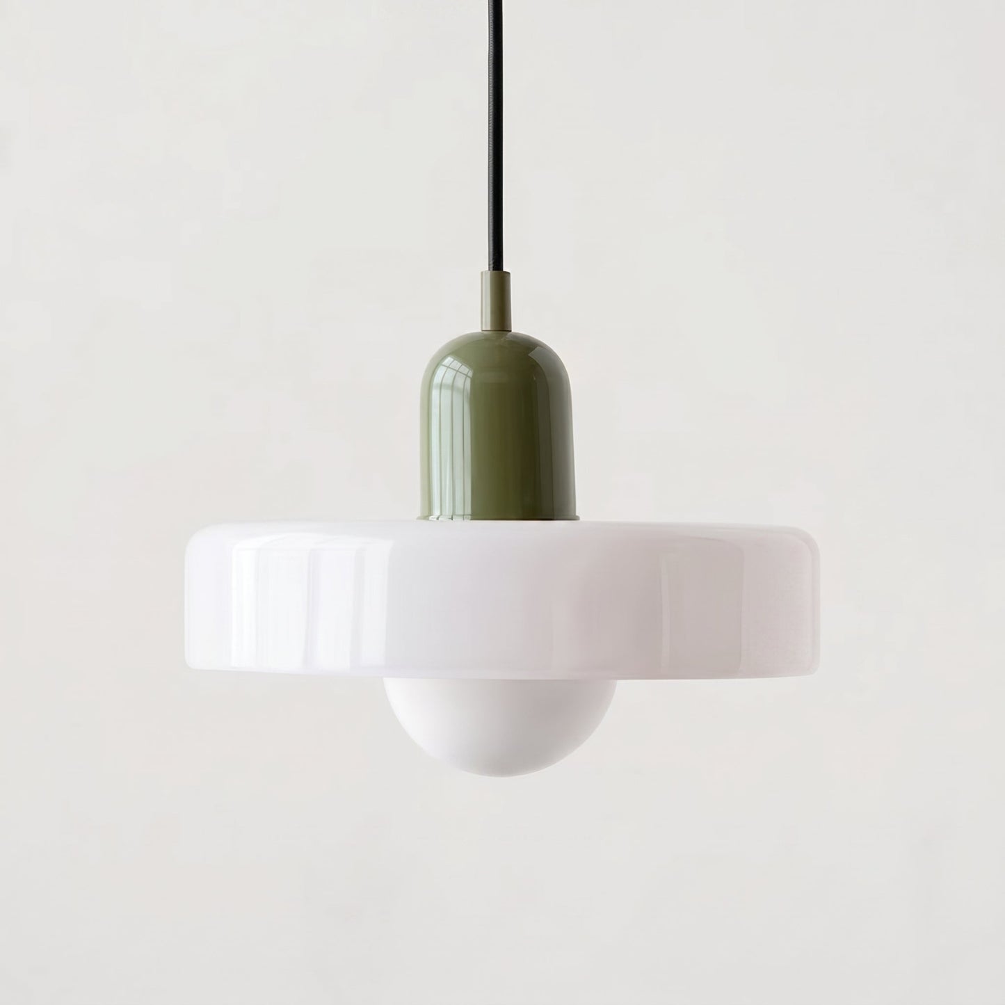 Bauhaus Glass Pendant Light - Colorful Retro Hanging Lamp
