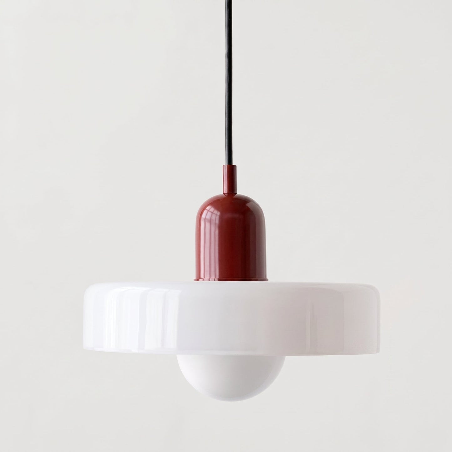 Bauhaus Glass Pendant Light - Colorful Retro Hanging Lamp