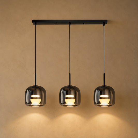 Suspension en Verre Fumé – Fumora