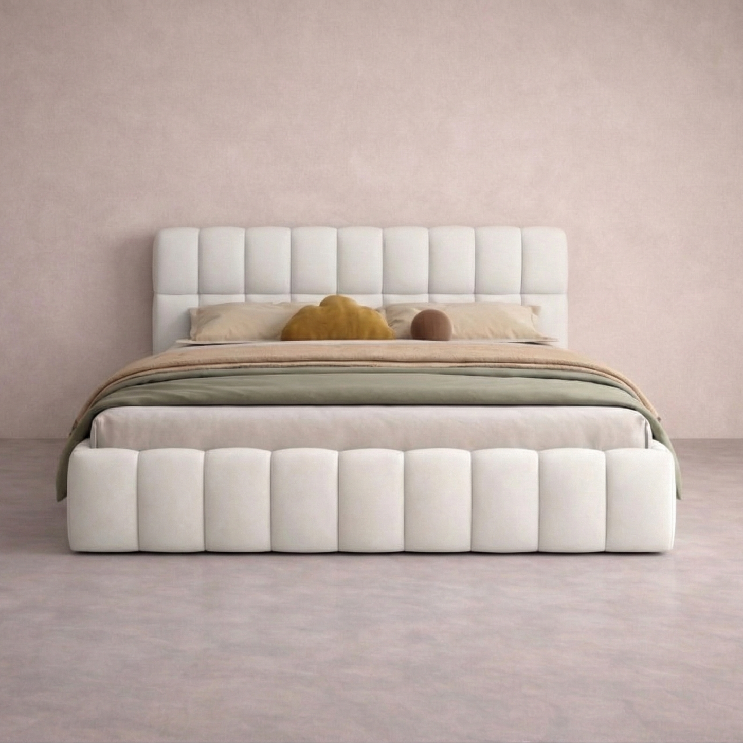 Lit Nuage Blanc Crème – Veloura