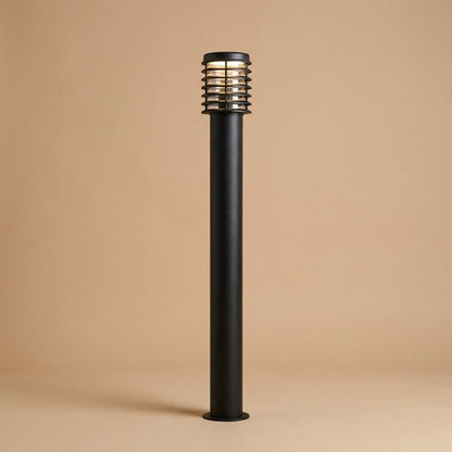 Stainless Steel Outdoor Floor Lamp - Modern Black Garden Light